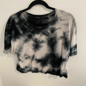 𝅺BRANDY Melville John Galt Tie-Dye Cropped T-Shirt Top • One size